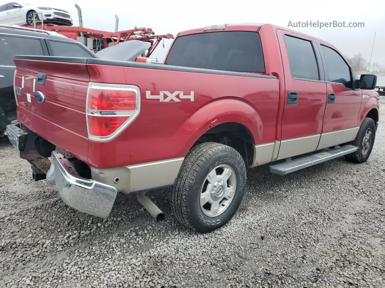 2009 Ford F150 Supercrew Red vin: 1FTPW14V19FB00496