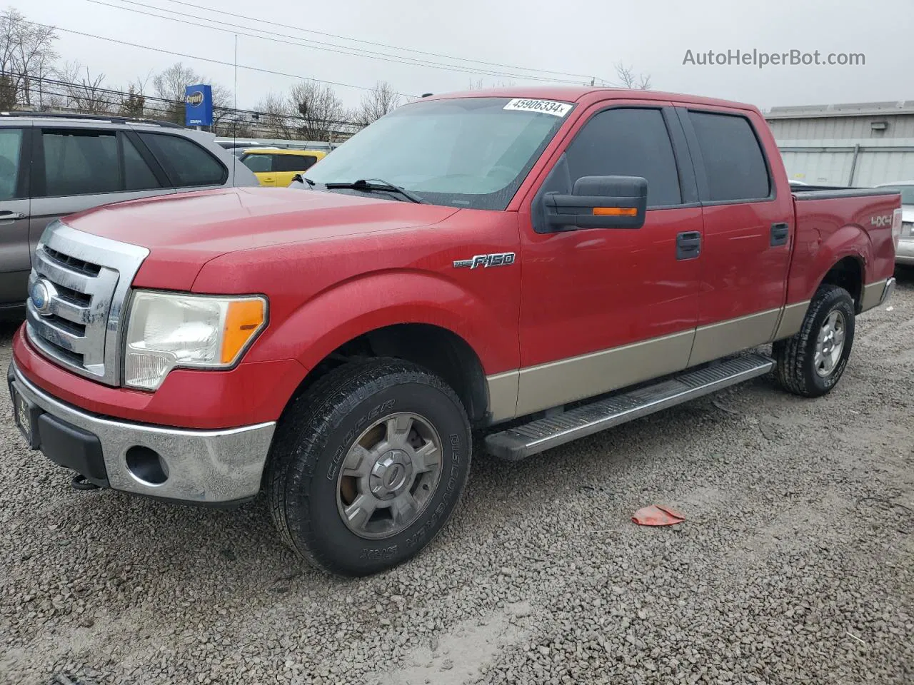 2009 Ford F150 Supercrew Red vin: 1FTPW14V19FB00496