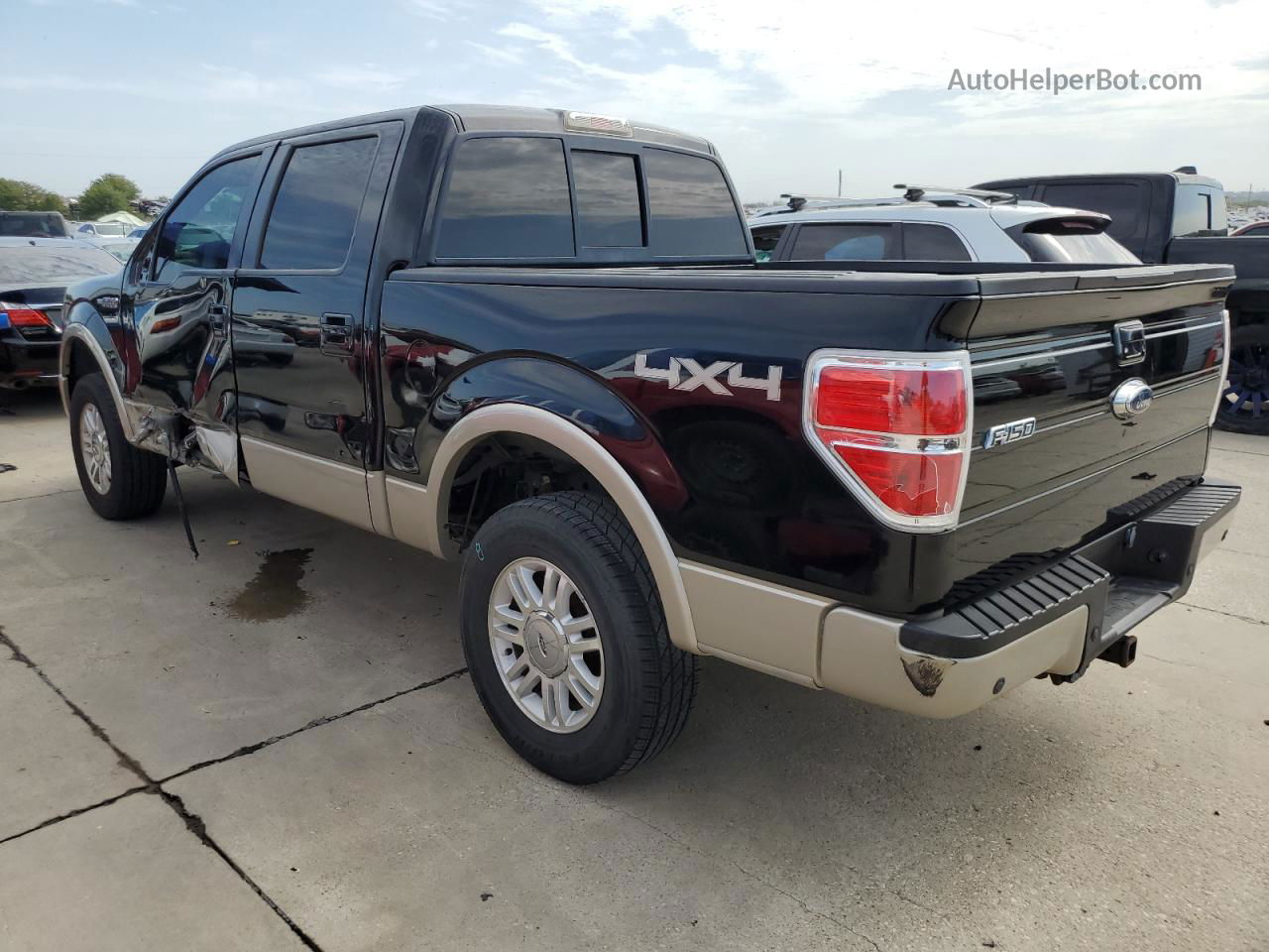 2009 Ford F150 Supercrew Черный vin: 1FTPW14V39FA11450