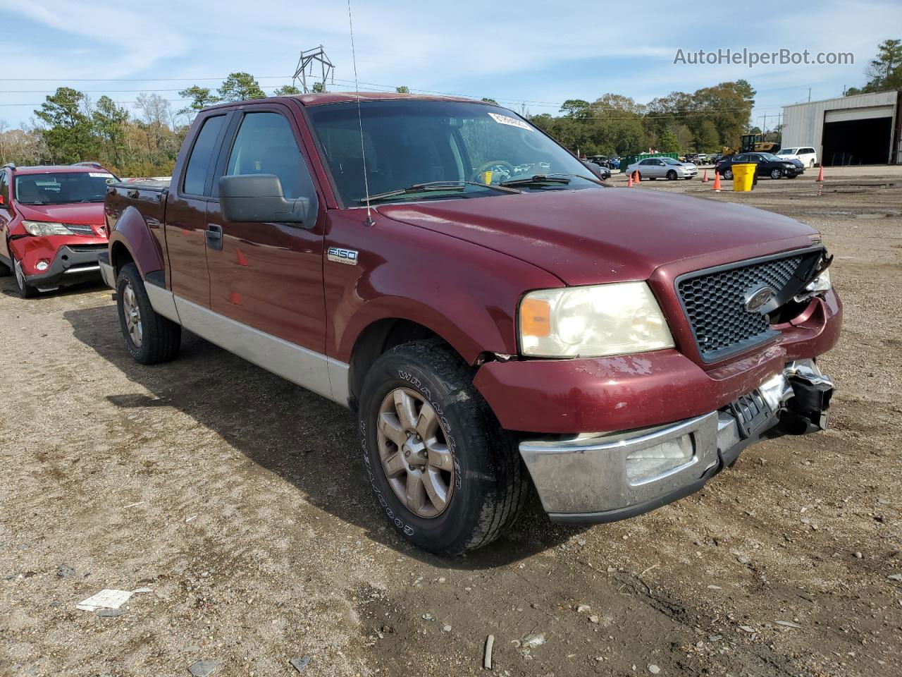 2005 Ford F150  Burgundy vin: 1FTPX02525KD45366