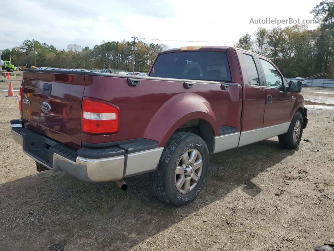 2005 Ford F150  Burgundy vin: 1FTPX02525KD45366