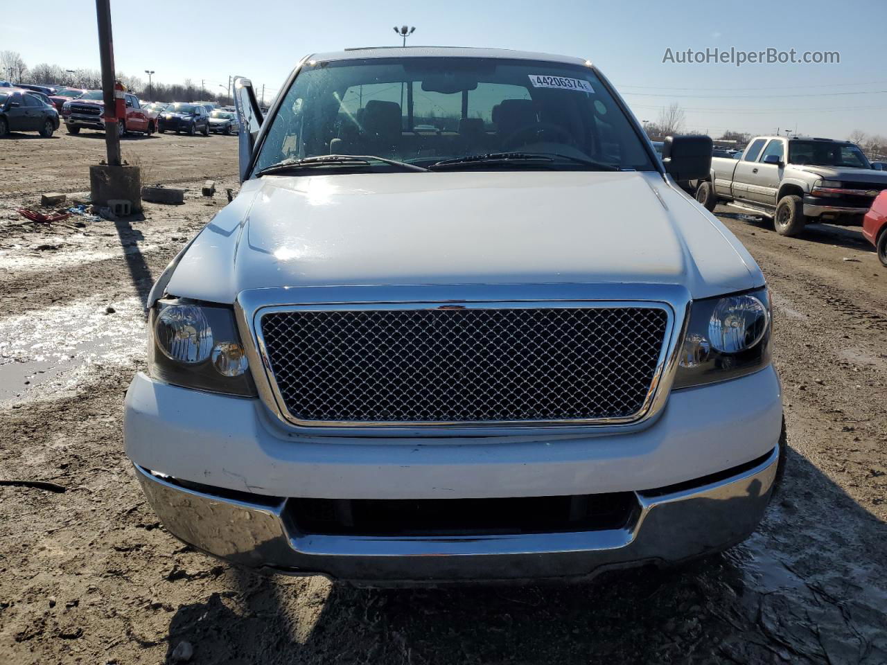 2005 Ford F150  White vin: 1FTPX02585KF10773