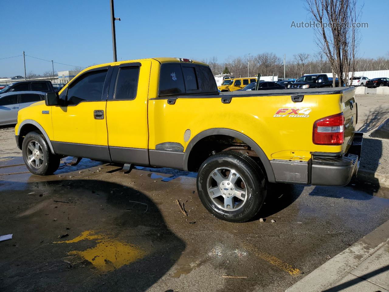 2004 Ford F150  Yellow vin: 1FTPX04504KA02857