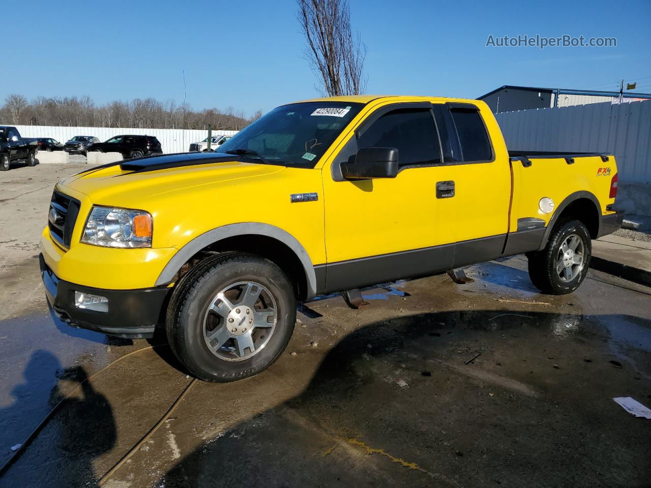 2004 Ford F150  Yellow vin: 1FTPX04504KA02857