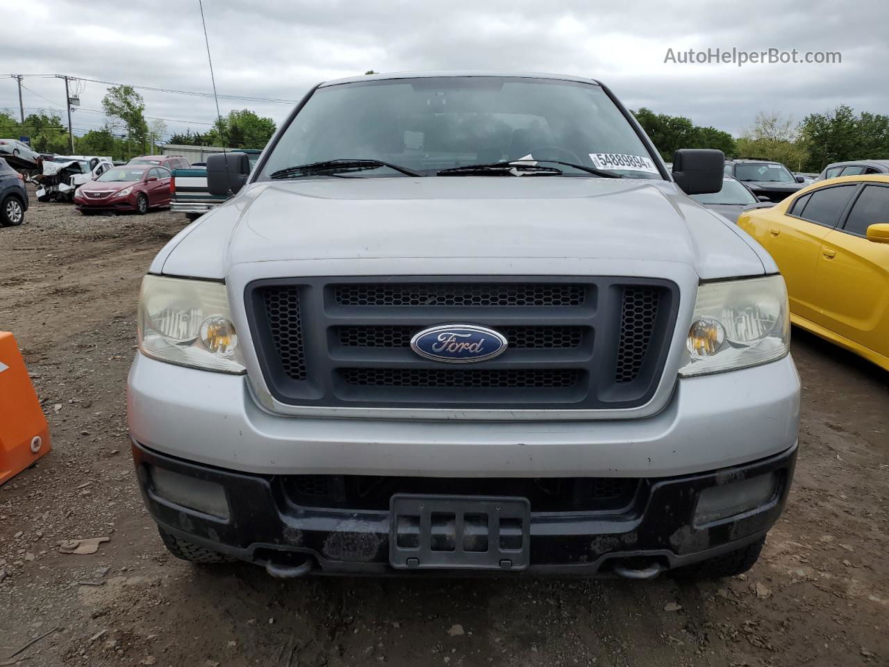 2005 Ford F150  Silver vin: 1FTPX04545KE70785