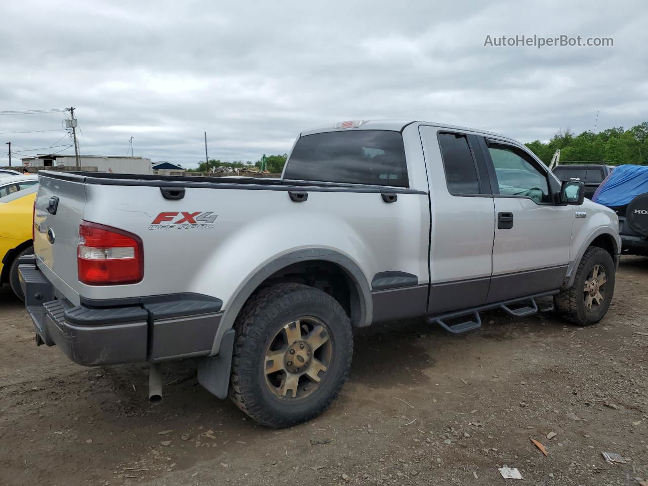 2005 Ford F150  Silver vin: 1FTPX04545KE70785