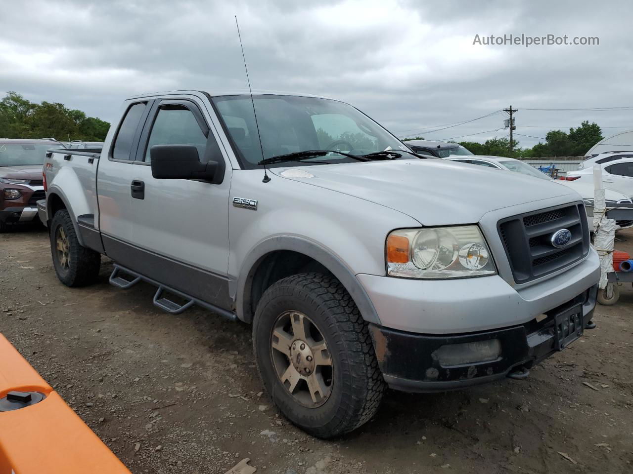 2005 Ford F150  Silver vin: 1FTPX04545KE70785