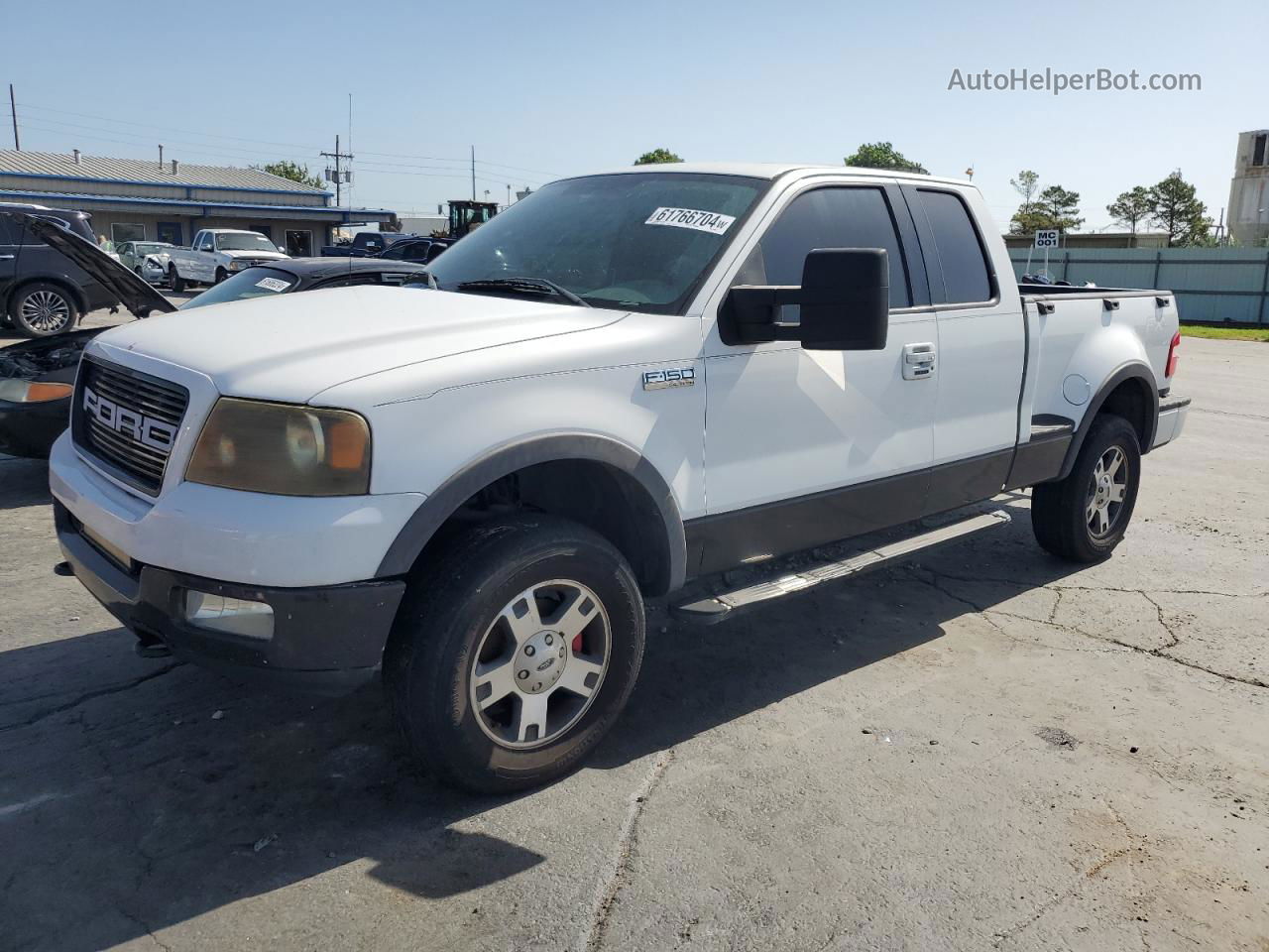 2005 Ford F150  Белый vin: 1FTPX04555KC77478