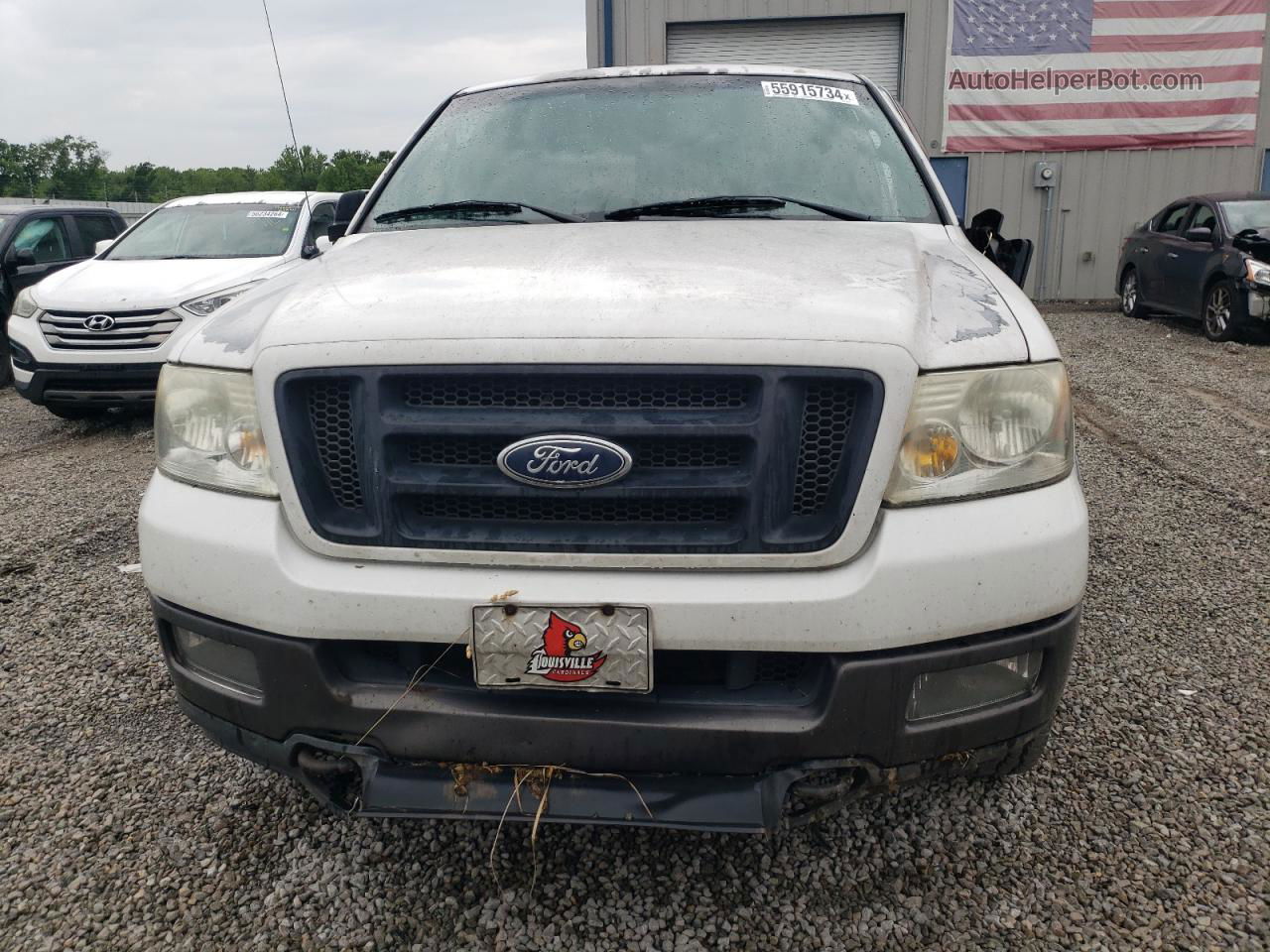 2005 Ford F150  White vin: 1FTPX04565KC02286