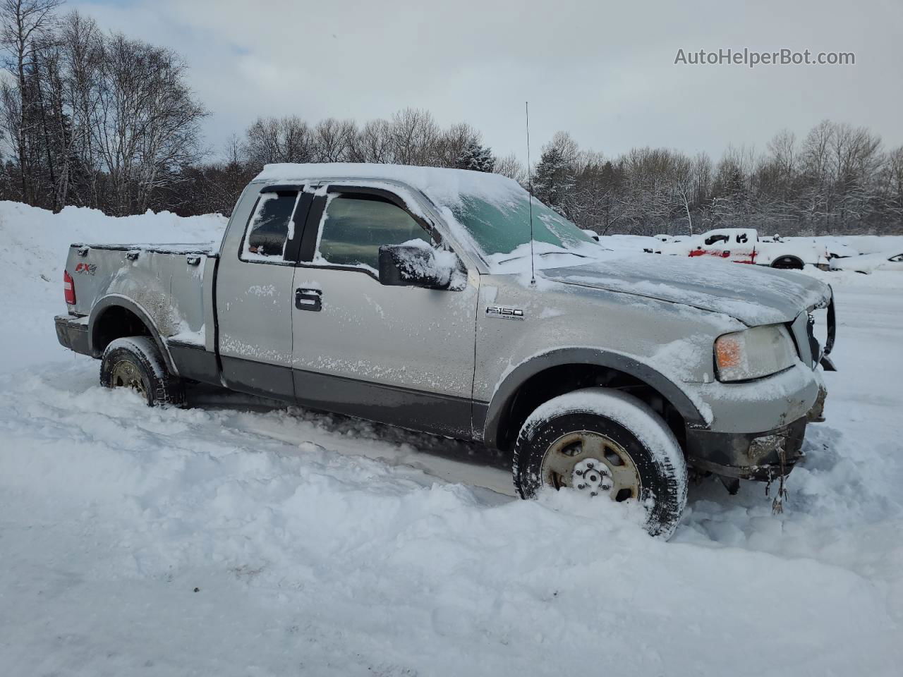 2005 Ford F150  White vin: 1FTPX04565KE80671