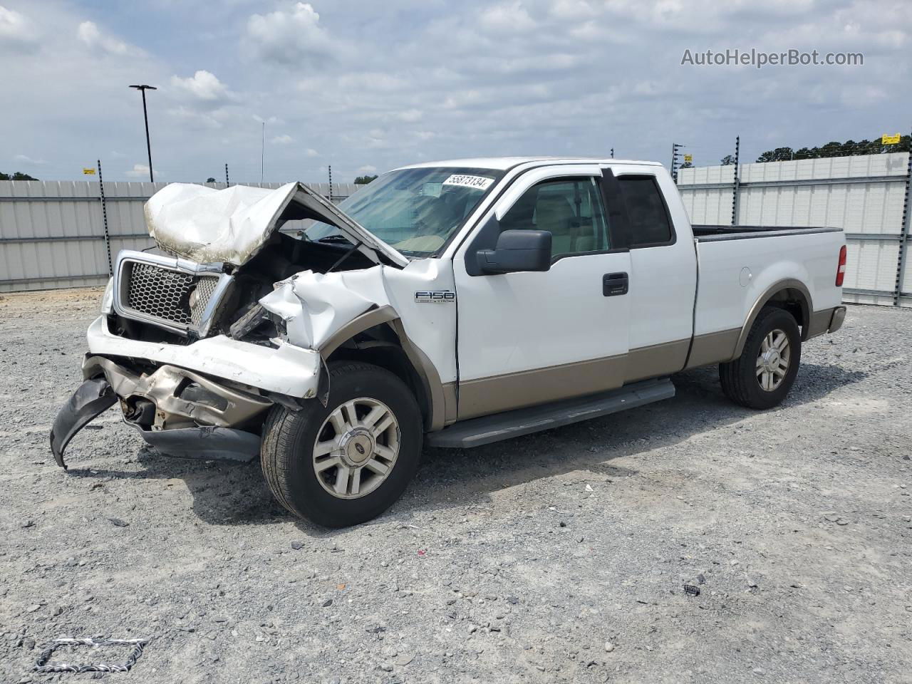 2004 Ford F150  Белый vin: 1FTPX12514NC53071