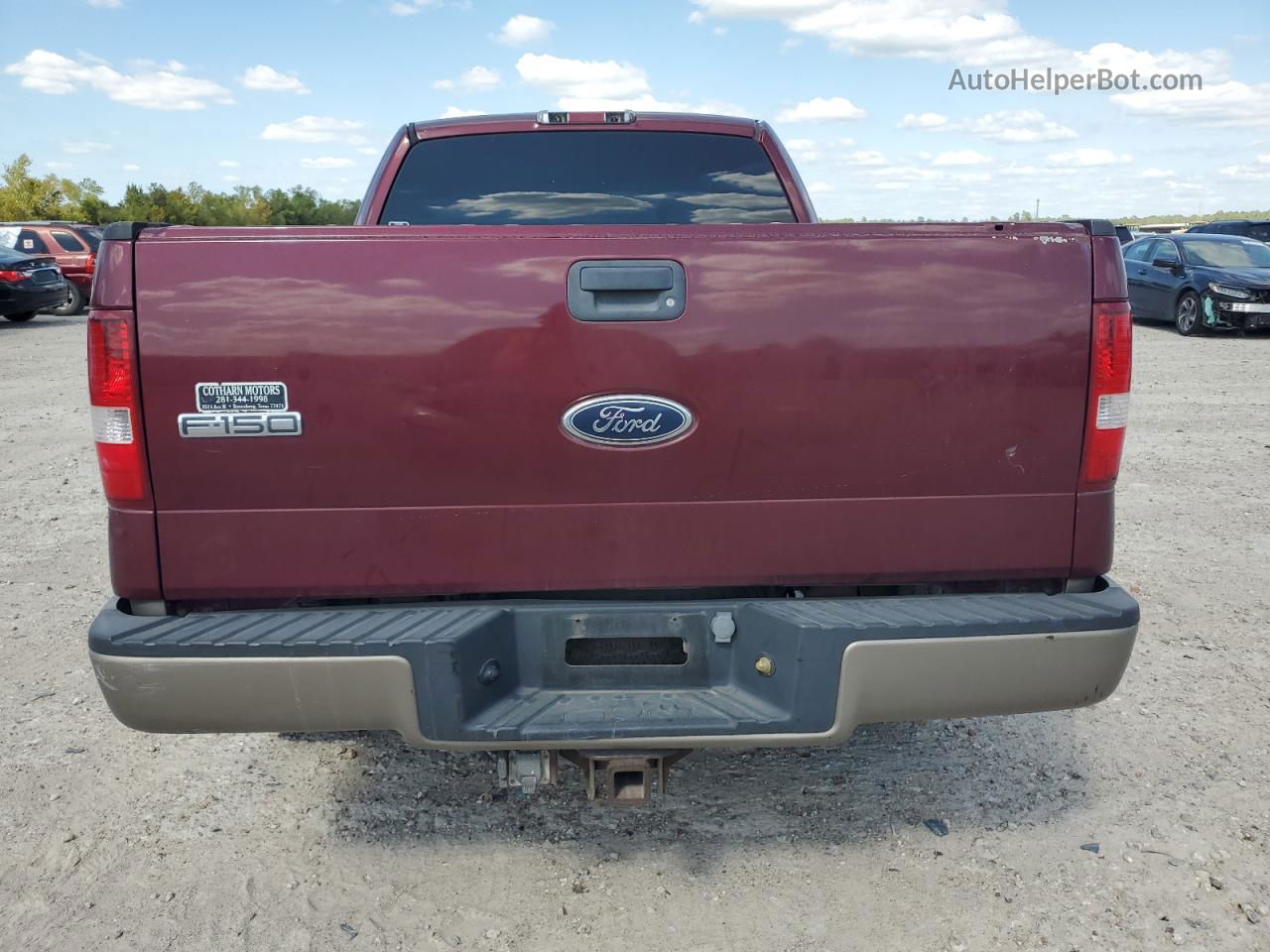 2005 Ford F150  Burgundy vin: 1FTPX12525NA75365