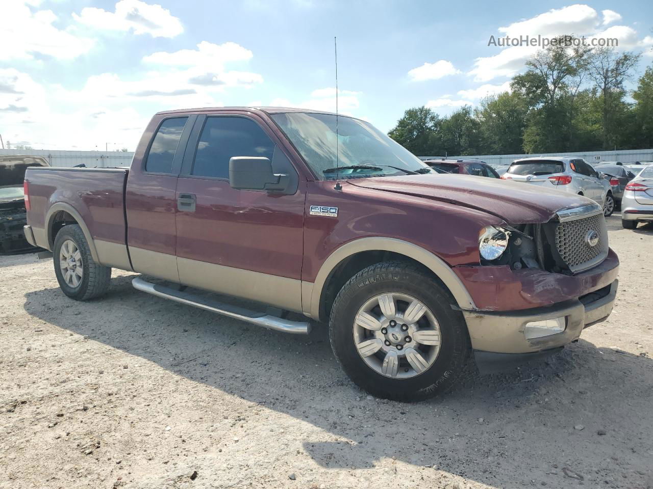 2005 Ford F150  Burgundy vin: 1FTPX12525NA75365