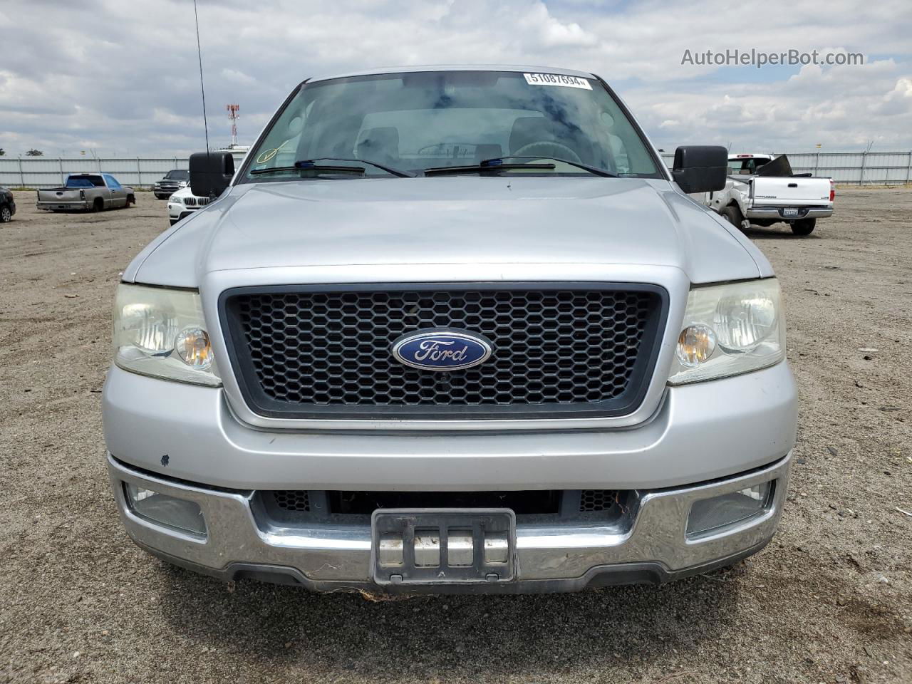 2004 Ford F150  Silver vin: 1FTPX12534NB14589