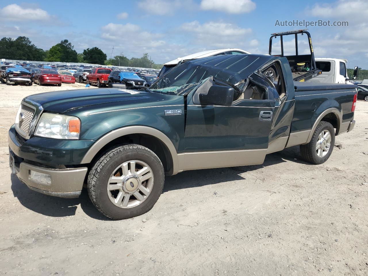 2004 Ford F150  Green vin: 1FTPX12534NB30372