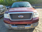 2004 Ford F150  Бордовый vin: 1FTPX12534NC34893