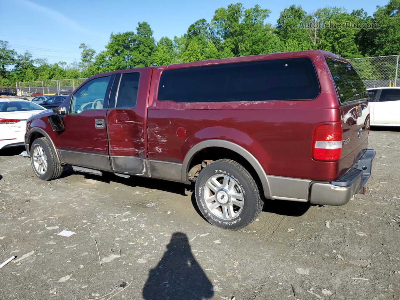 2004 Ford F150  Бордовый vin: 1FTPX12534NC34893