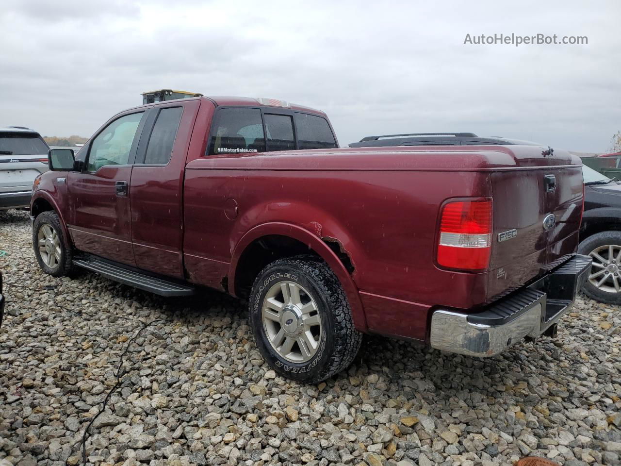 2004 Ford F150  Burgundy vin: 1FTPX12554NA37224