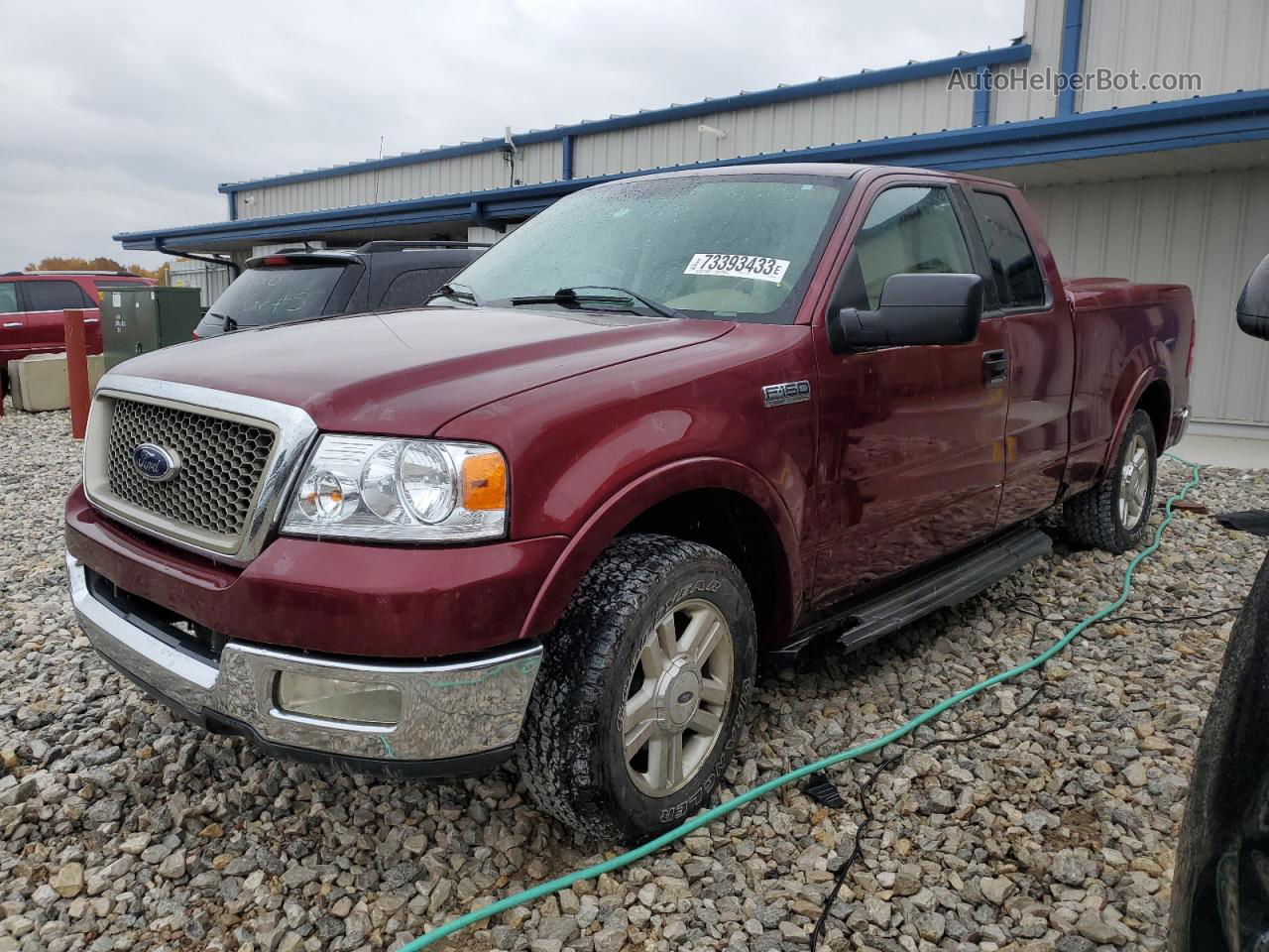 2004 Ford F150  Burgundy vin: 1FTPX12554NA37224