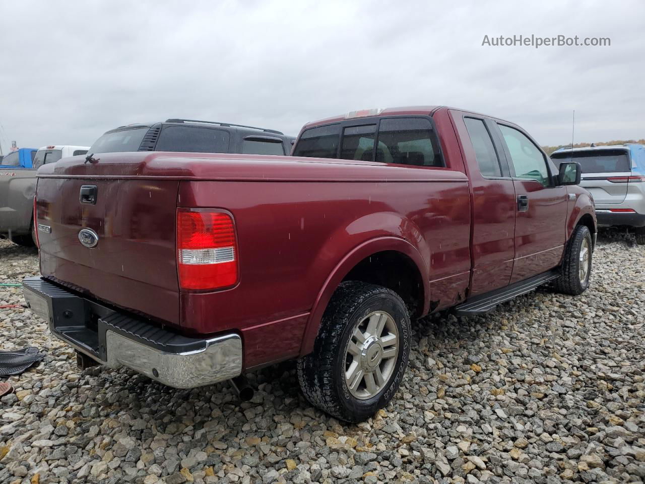 2004 Ford F150  Burgundy vin: 1FTPX12554NA37224