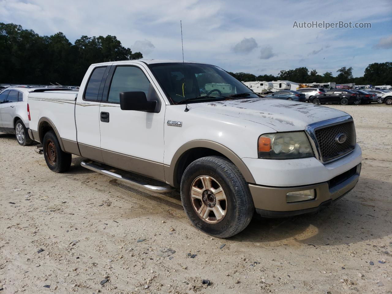 2004 Ford F150  Белый vin: 1FTPX12554NB71568