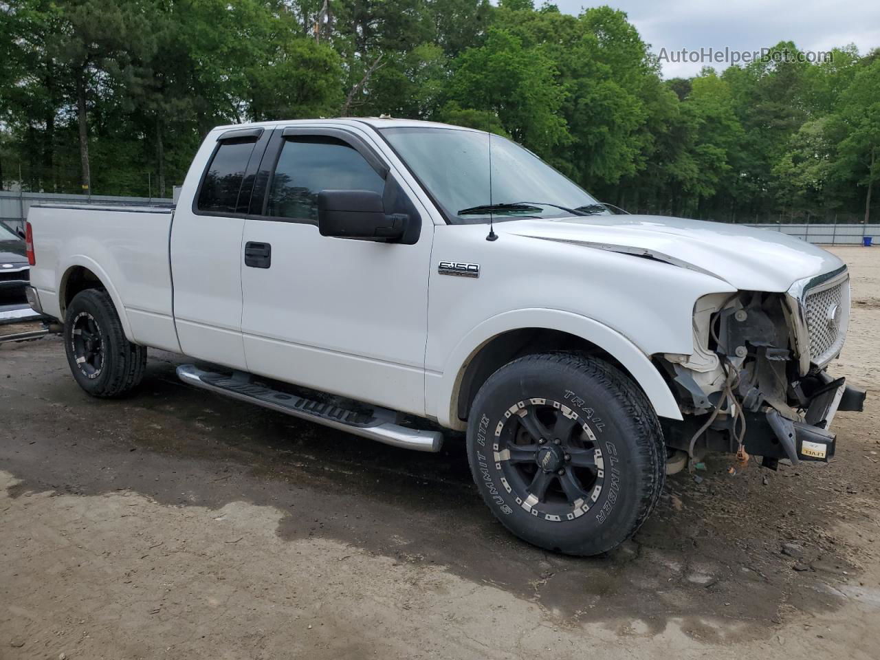 2004 Ford F150  Белый vin: 1FTPX12554NB86667