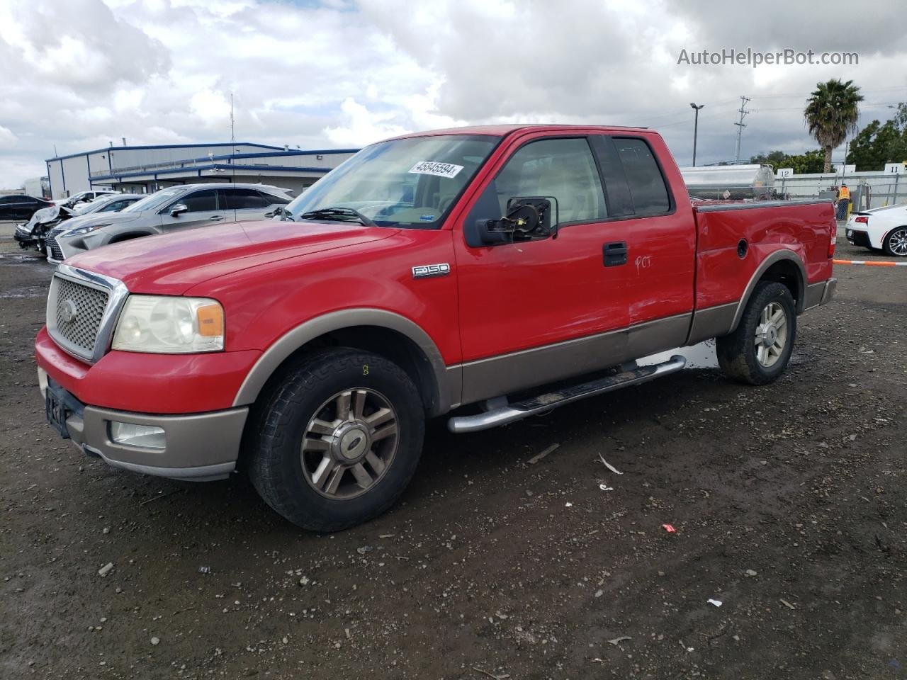 2004 Ford F150  Red vin: 1FTPX12574KD96284