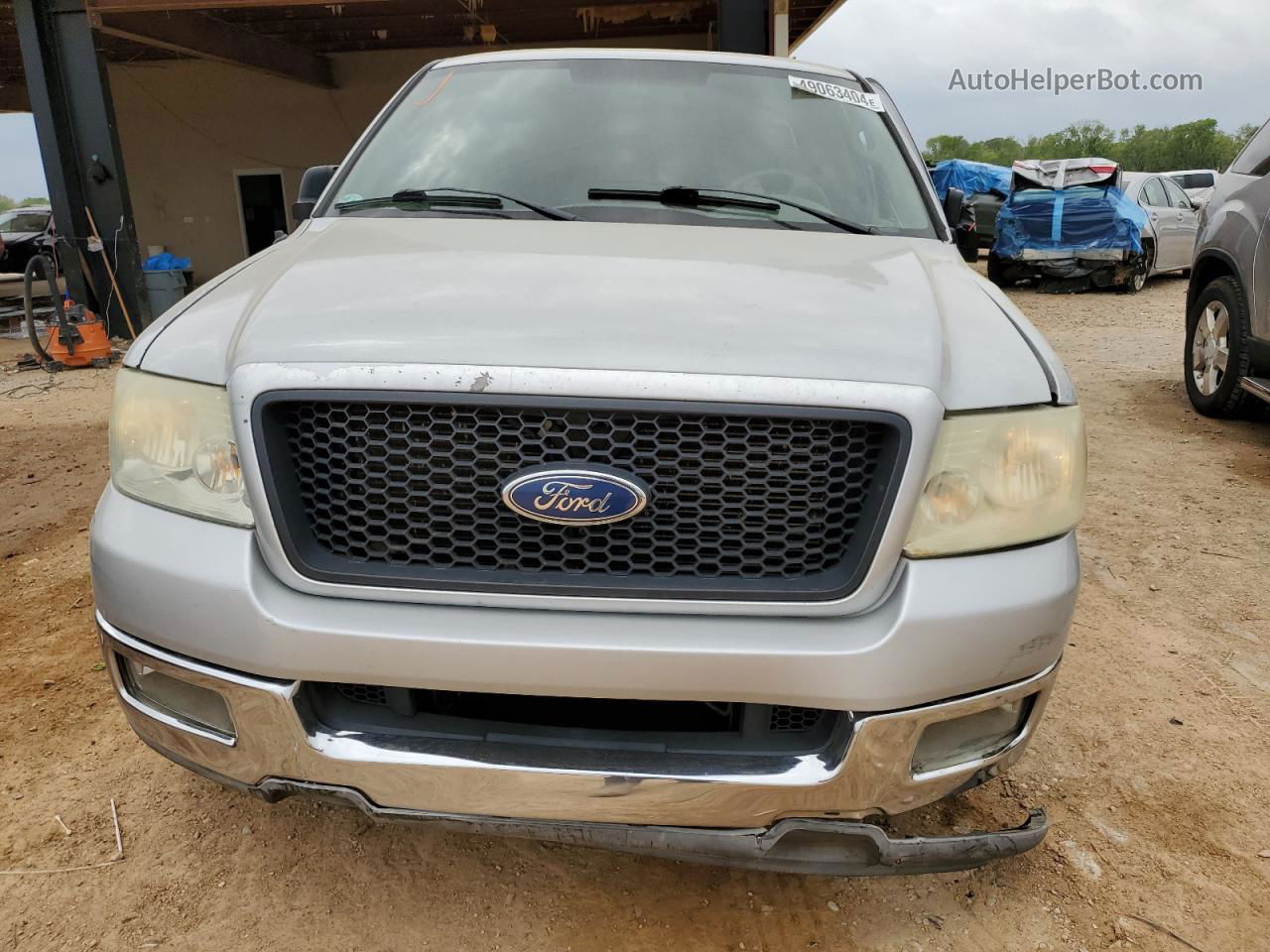 2004 Ford F150  Silver vin: 1FTPX12574NA06413