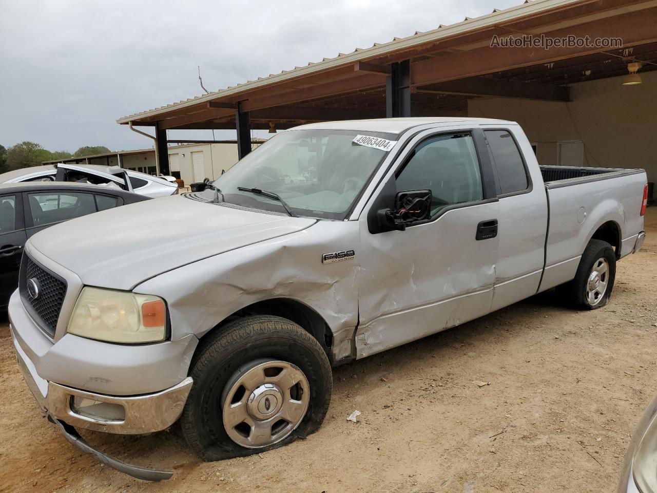 2004 Ford F150  Серебряный vin: 1FTPX12574NA06413