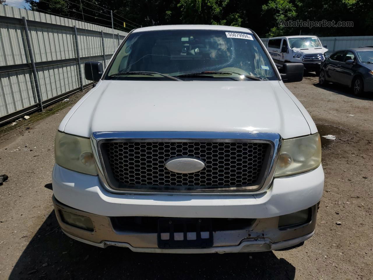 2005 Ford F150 White vin: 1FTPX12575NB05055