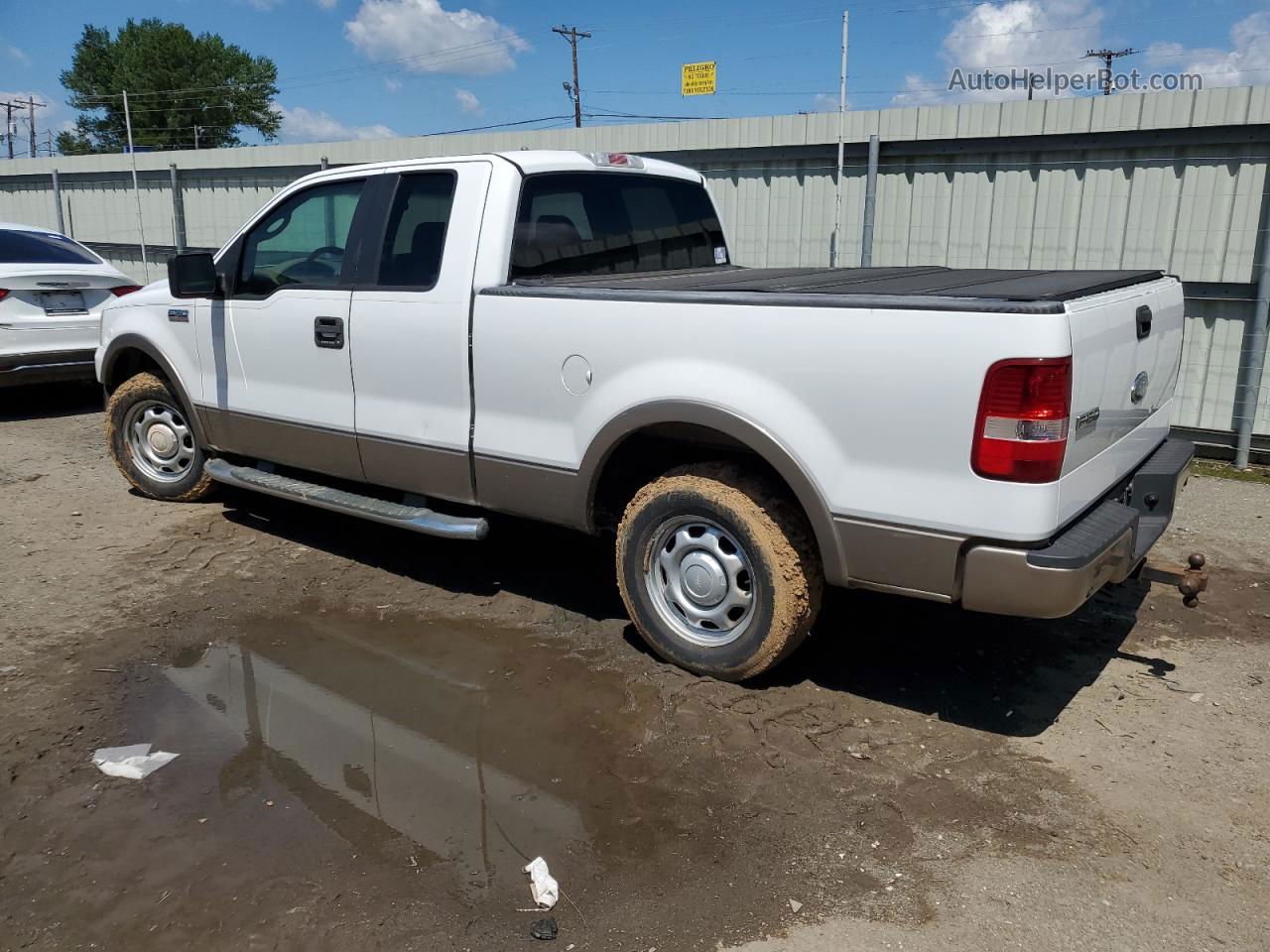 2005 Ford F150 White vin: 1FTPX12575NB05055