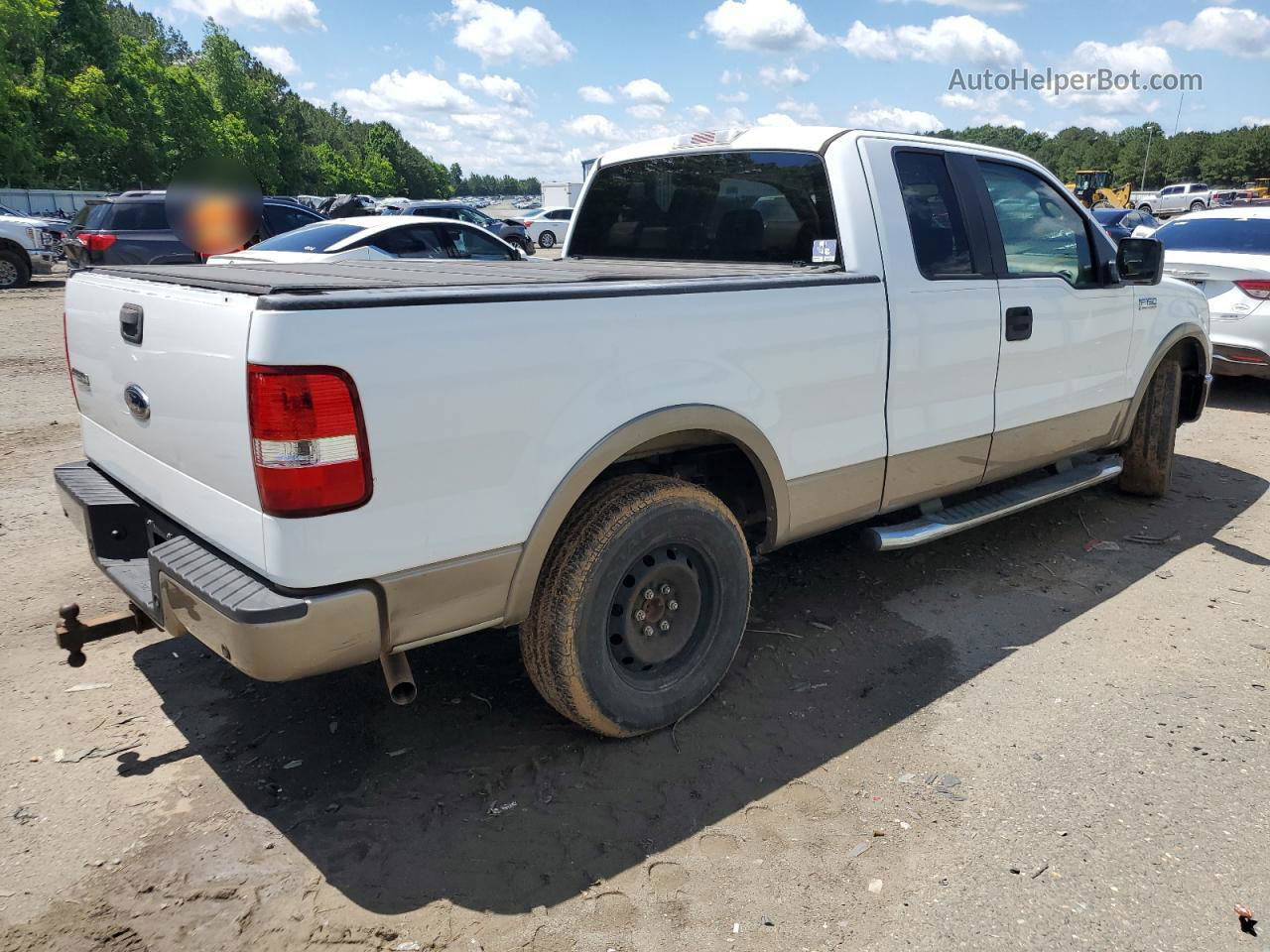 2005 Ford F150 White vin: 1FTPX12575NB05055