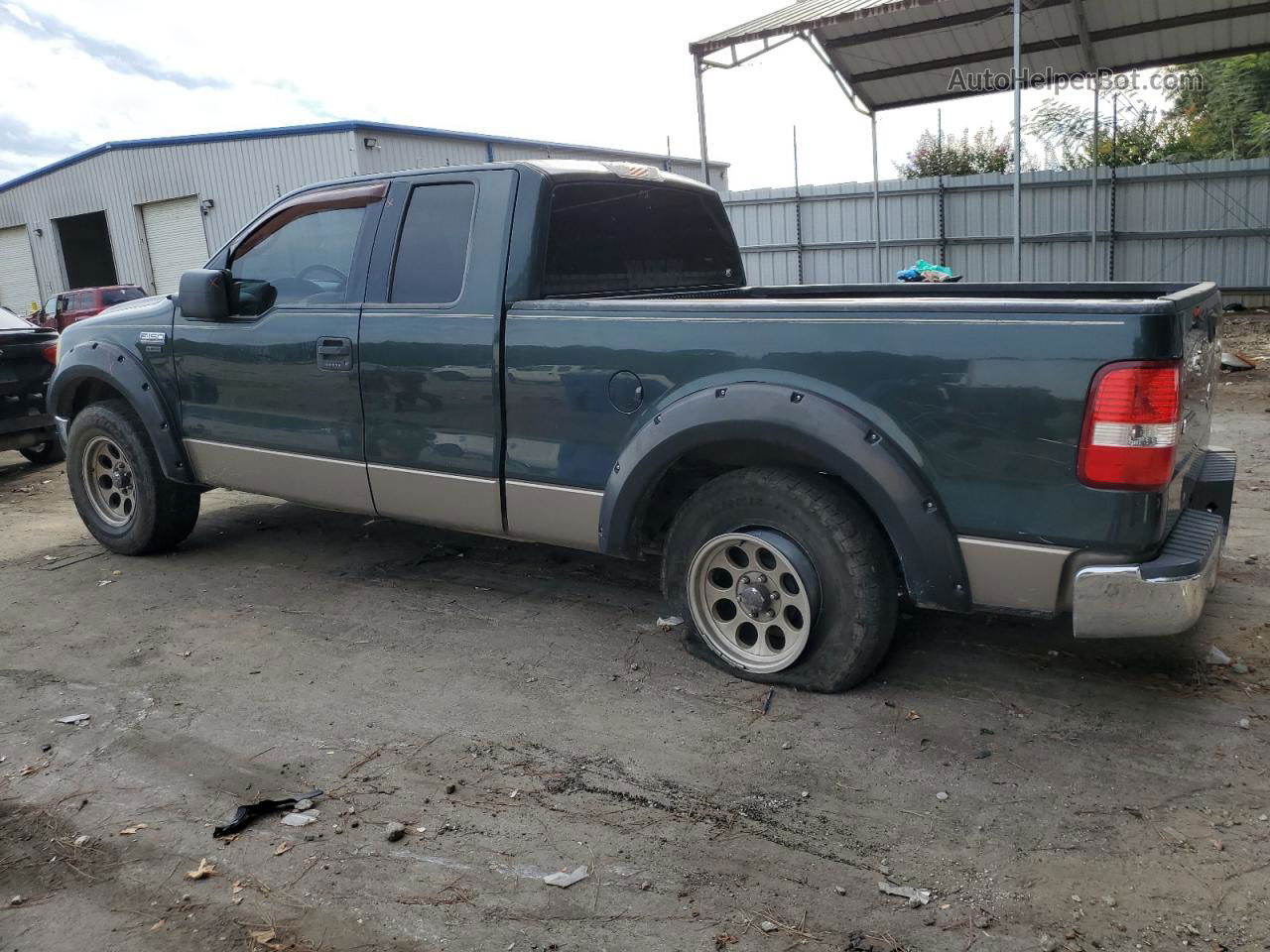 2005 Ford F150  Зеленый vin: 1FTPX12575NB74456