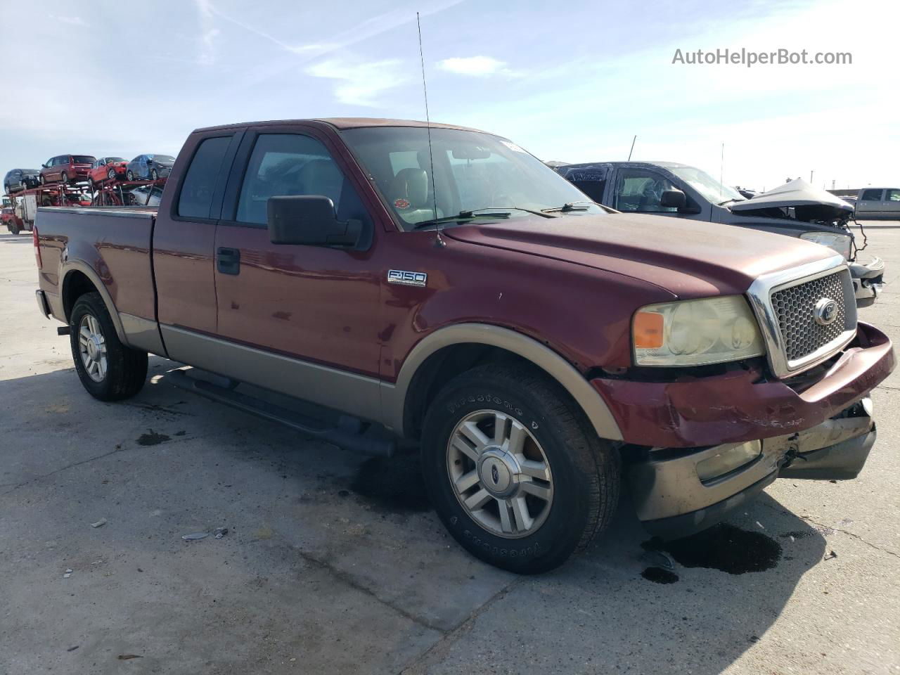 2004 Ford F150  Maroon vin: 1FTPX12594NB79317