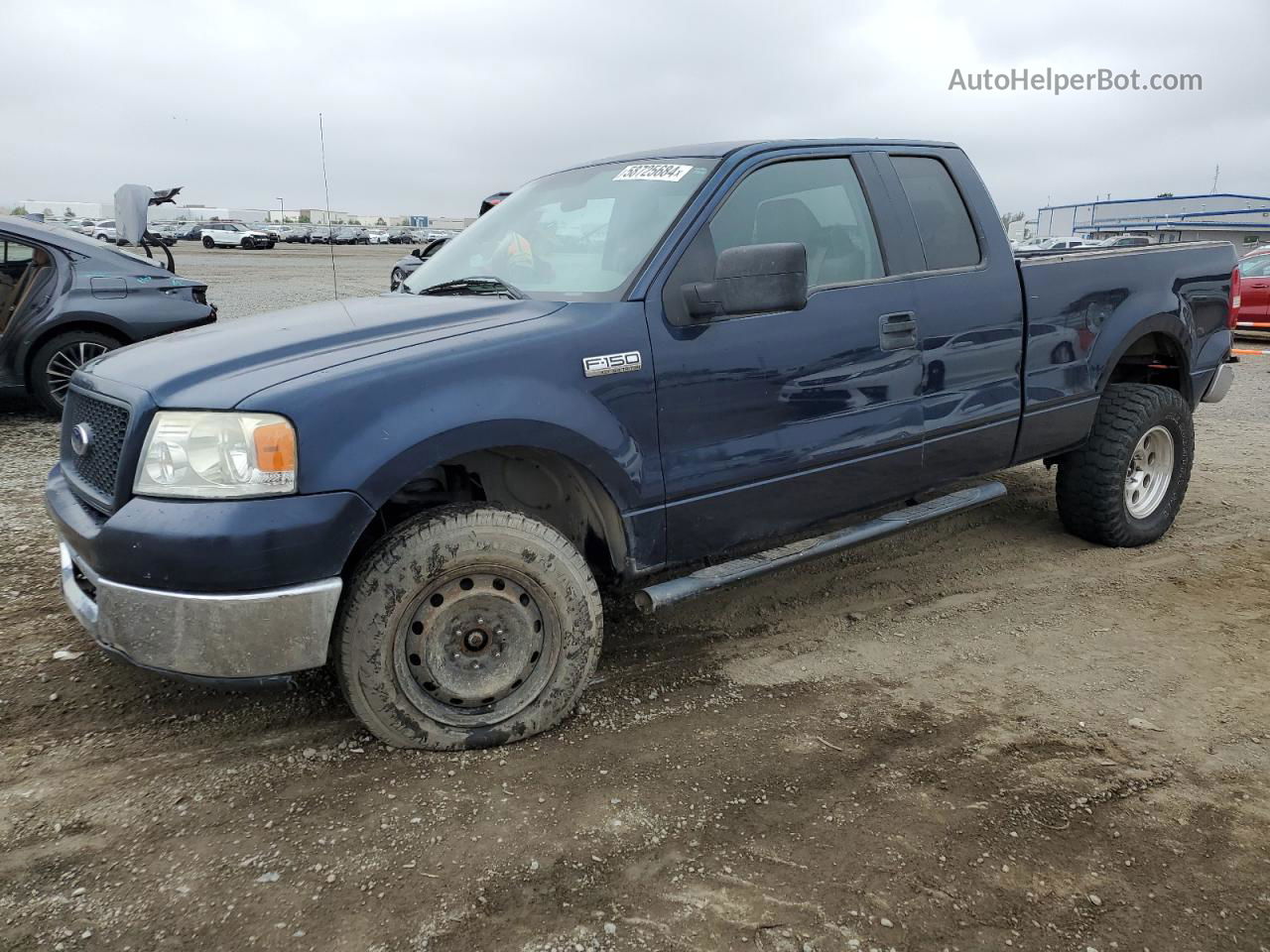 2005 Ford F150  Синий vin: 1FTPX12595FA44205