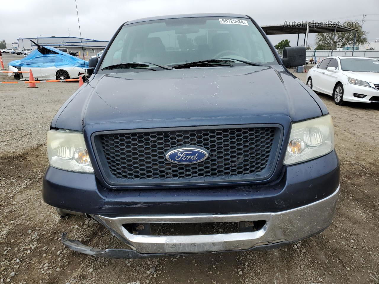 2005 Ford F150  Синий vin: 1FTPX12595FA44205