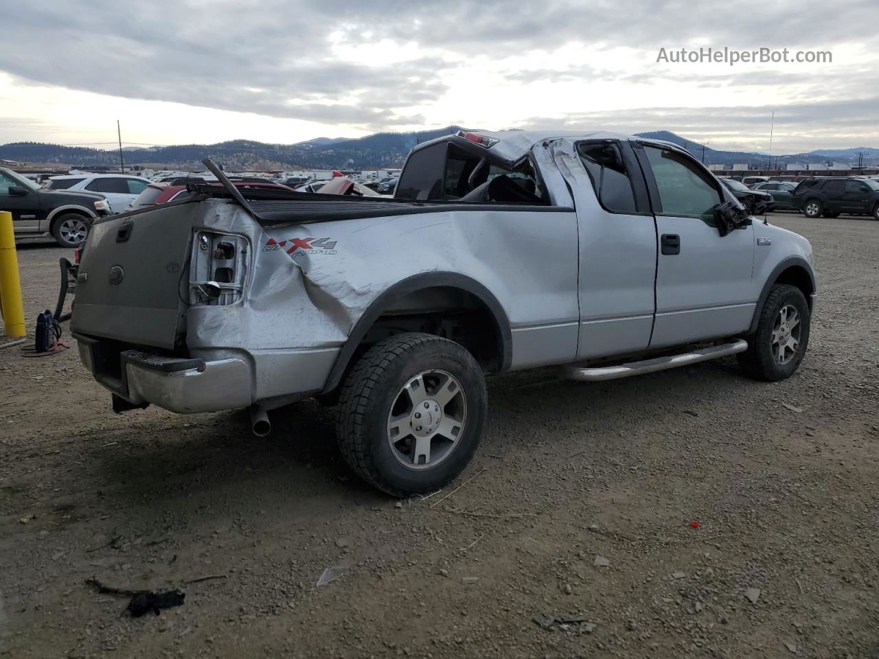 2004 Ford F150  Silver vin: 1FTPX14504NB08357