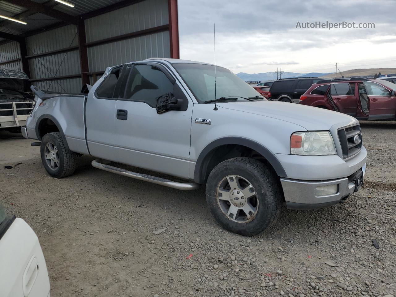 2004 Ford F150  Silver vin: 1FTPX14504NB08357