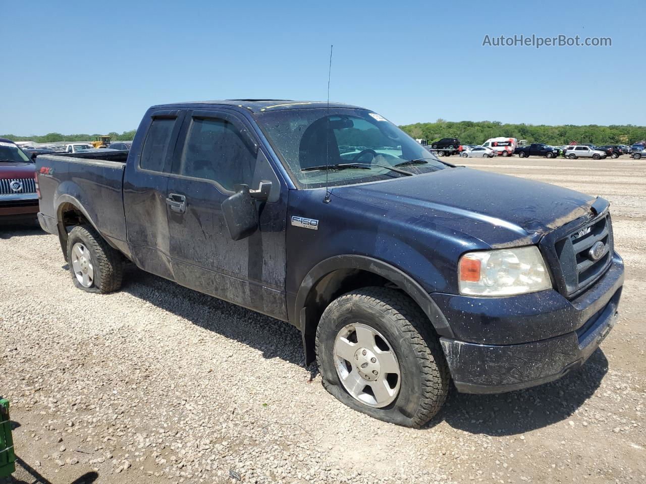 2004 Ford F150  Blue vin: 1FTPX14504NC18681