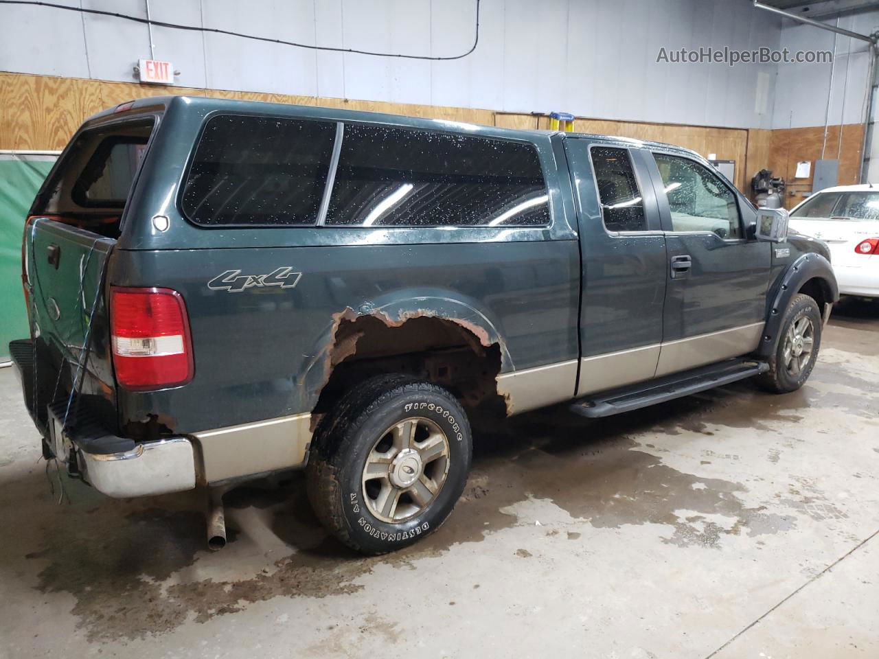 2005 Ford F150  Green vin: 1FTPX14505FA86002