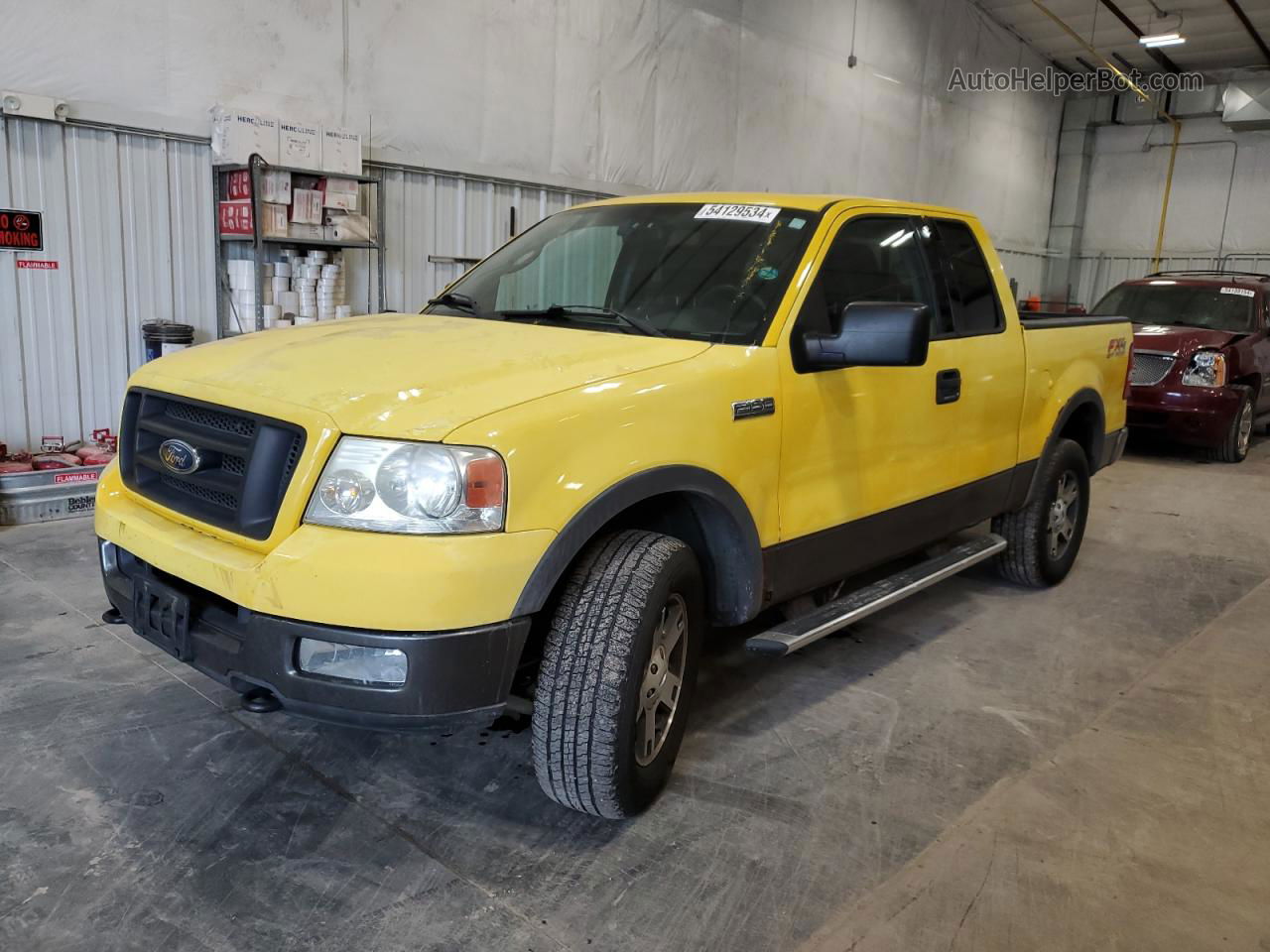 2004 Ford F150  Yellow vin: 1FTPX14514KB93016