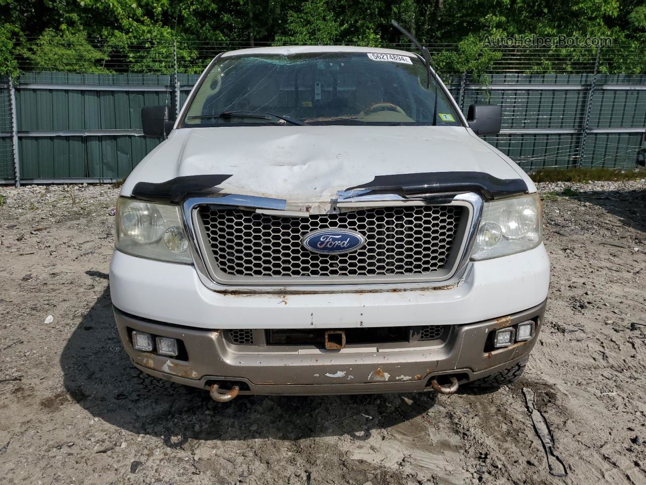 2004 Ford F150  White vin: 1FTPX14514NC72166