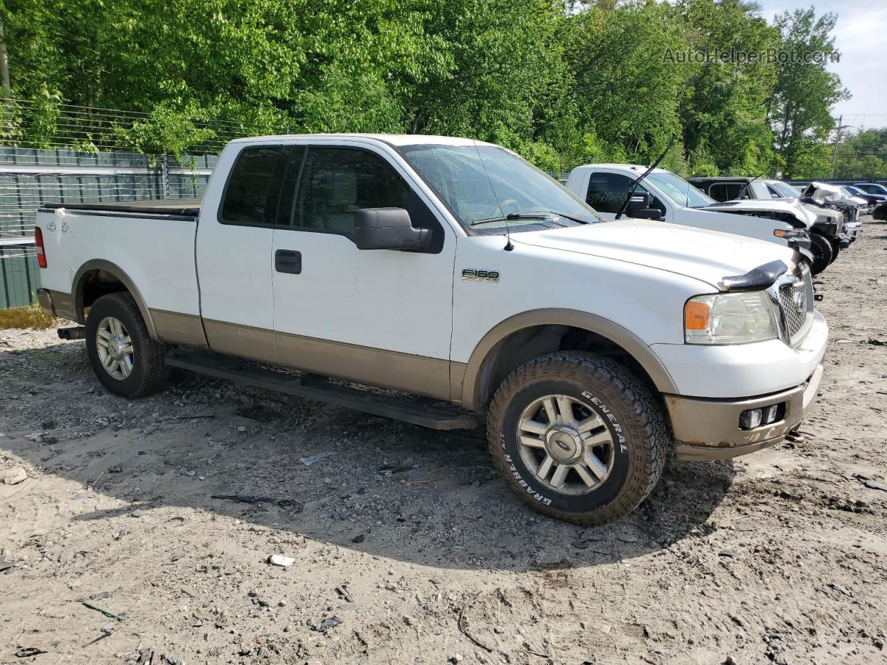 2004 Ford F150  White vin: 1FTPX14514NC72166