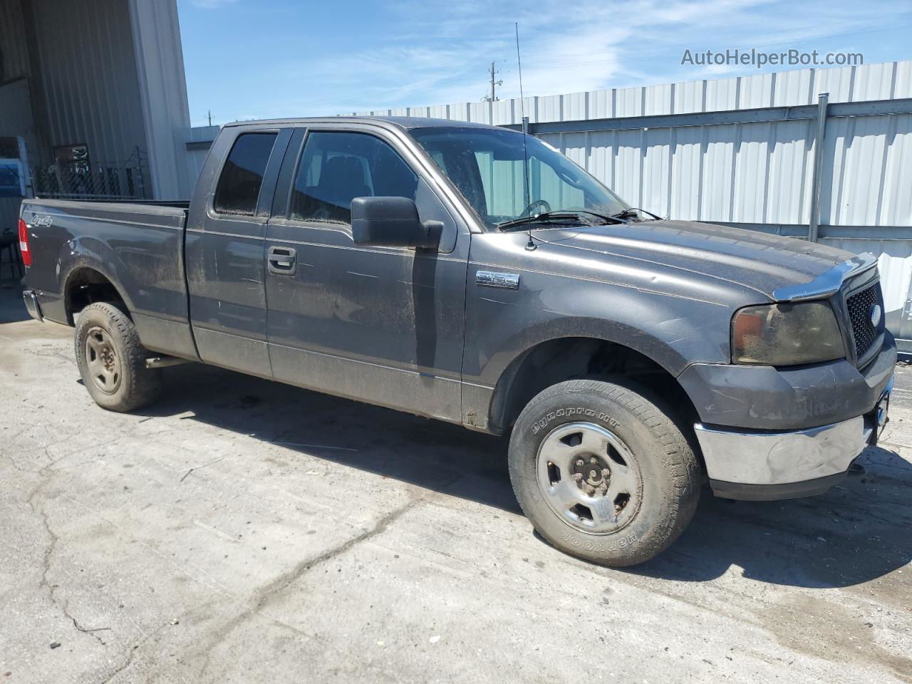 2005 Ford F150  Серый vin: 1FTPX14515FB43906