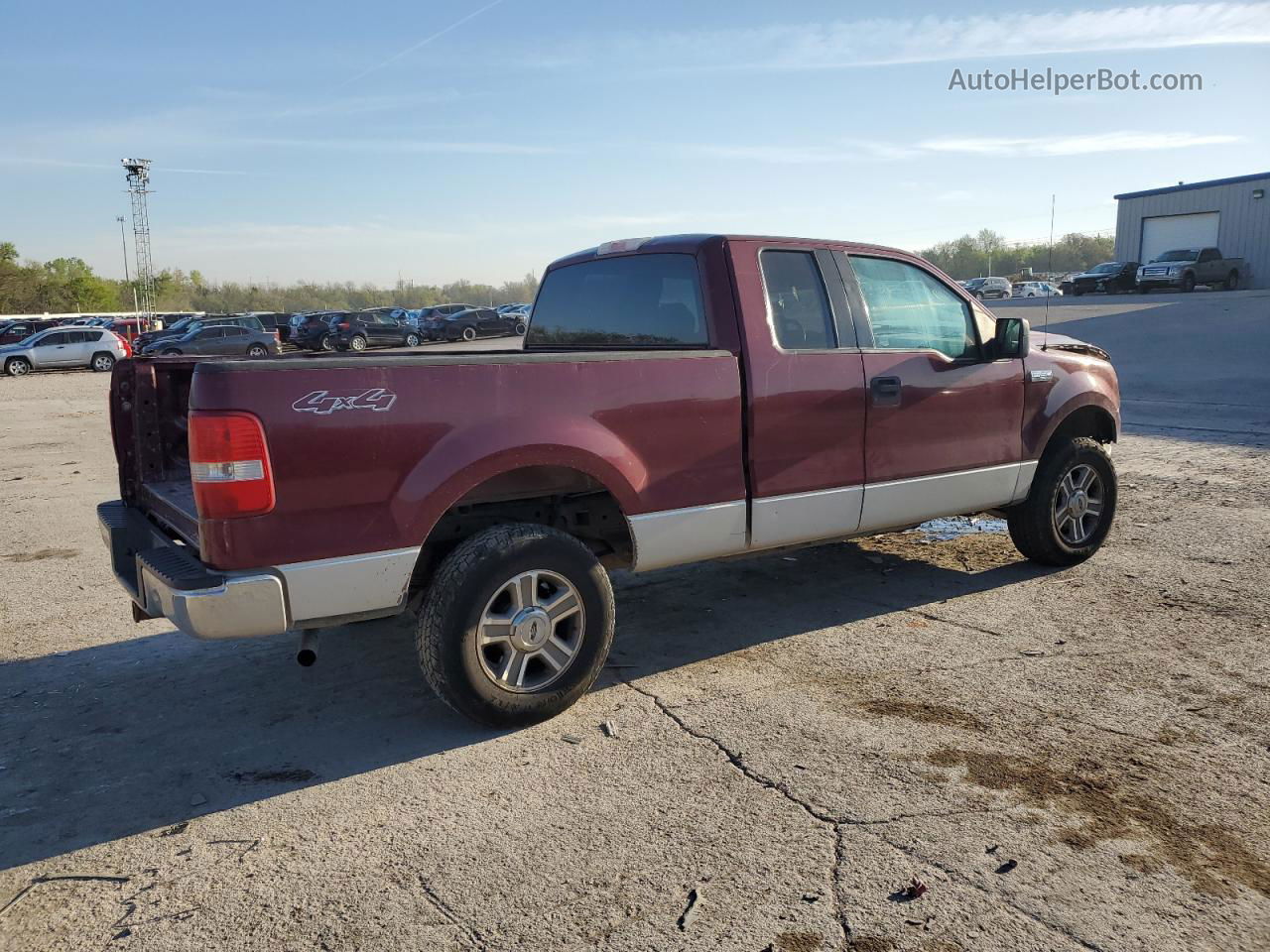 2005 Ford F150  Burgundy vin: 1FTPX14515NB99205