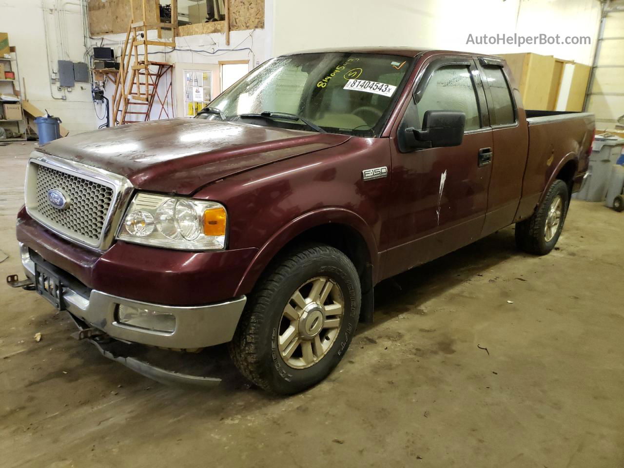 2004 Ford F150  Burgundy vin: 1FTPX14524NC55540