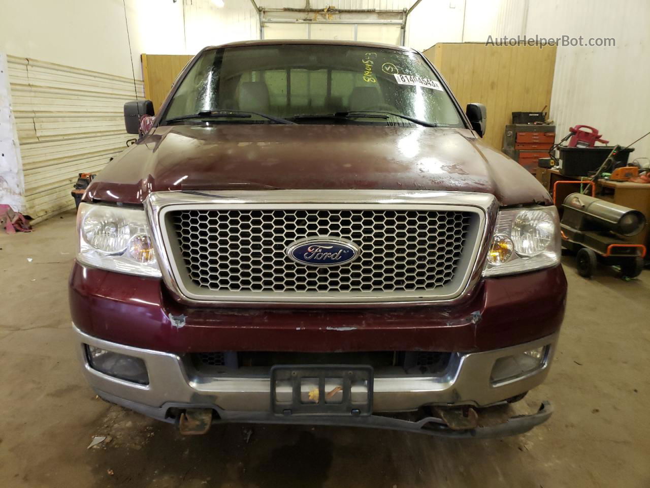 2004 Ford F150  Burgundy vin: 1FTPX14524NC55540