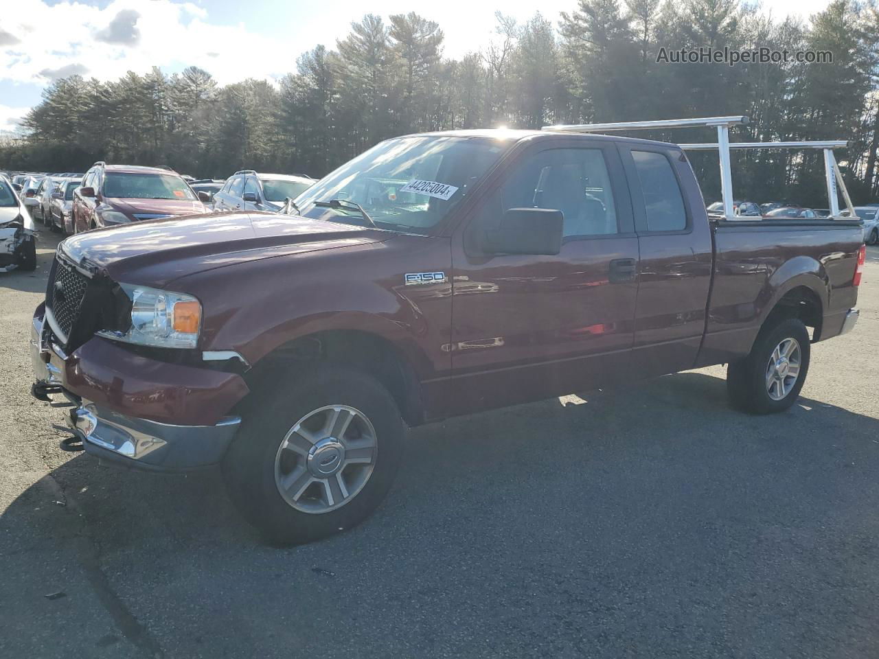 2005 Ford F150  Red vin: 1FTPX14525NA48373