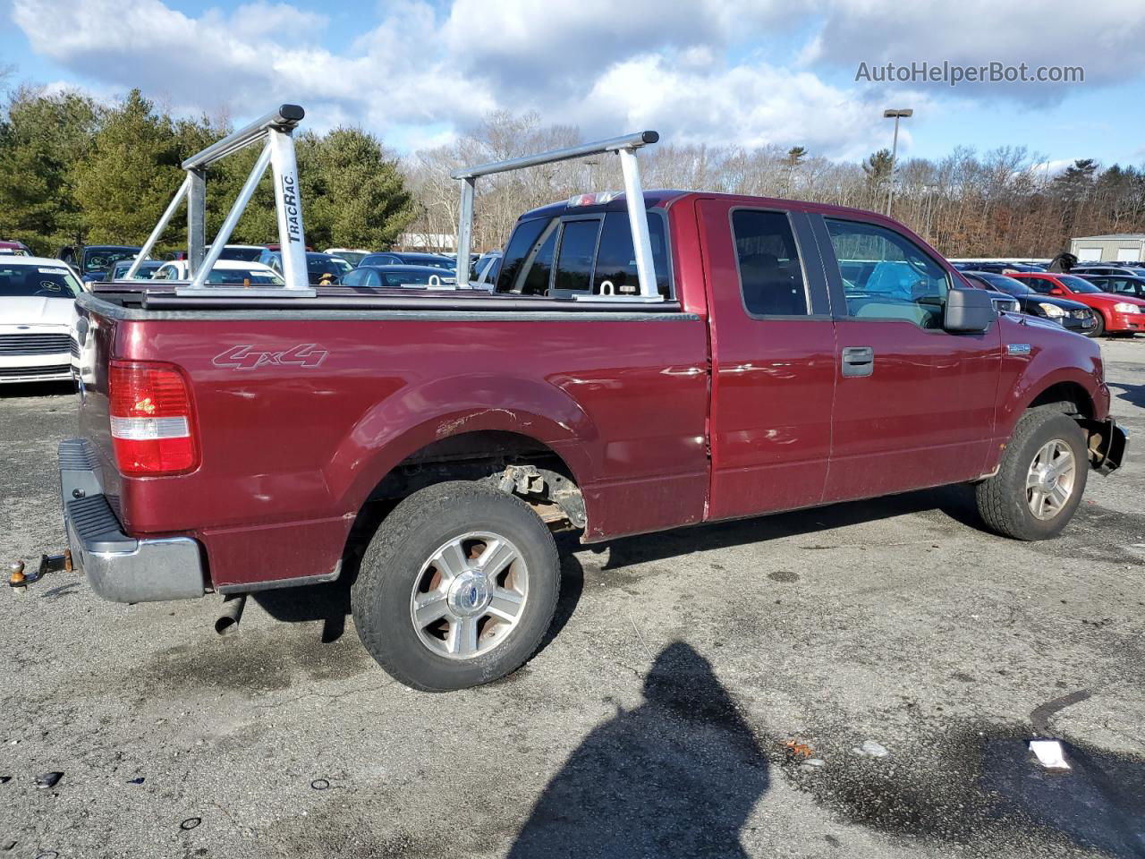 2005 Ford F150  Красный vin: 1FTPX14525NA48373