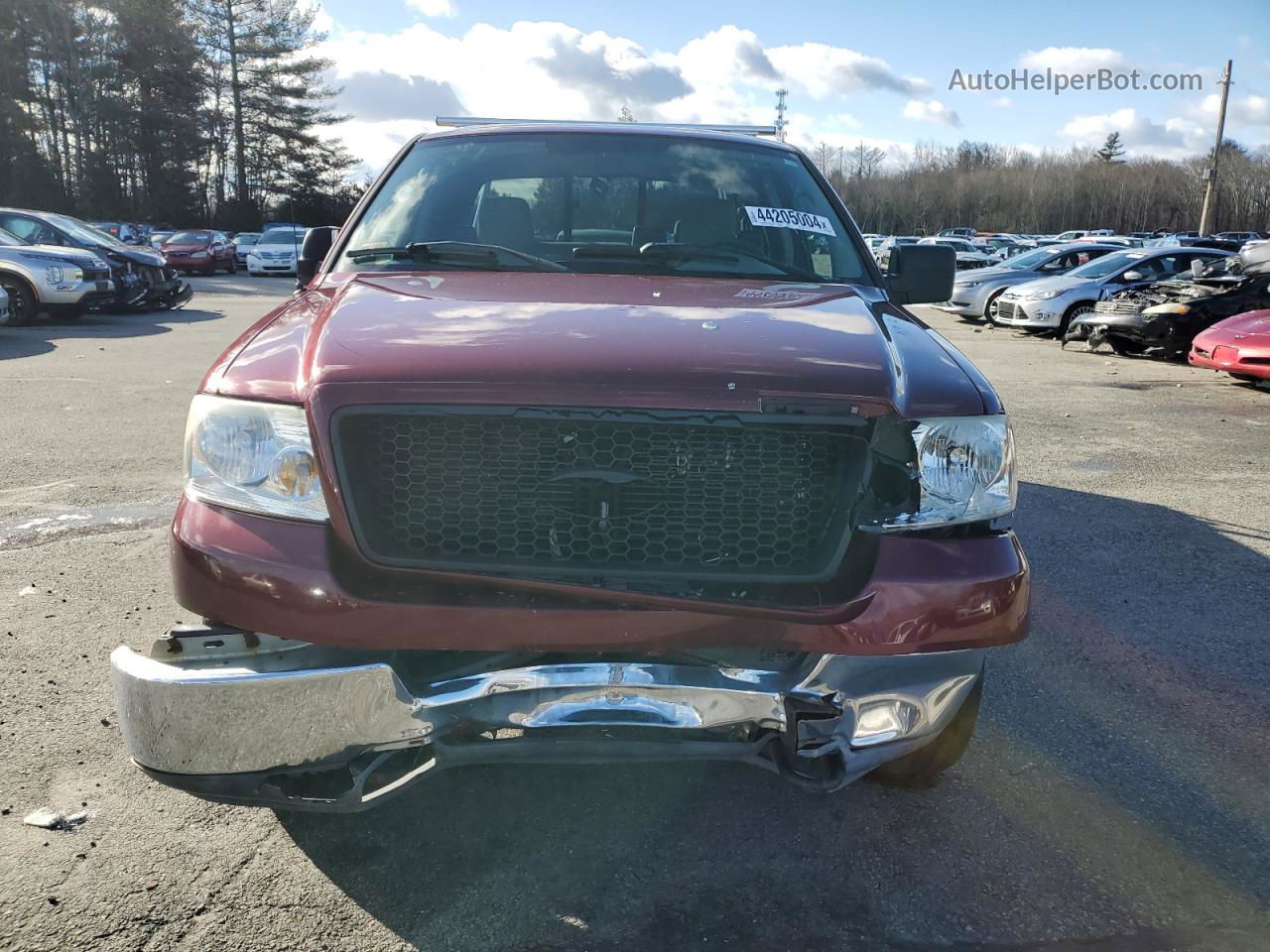 2005 Ford F150  Red vin: 1FTPX14525NA48373